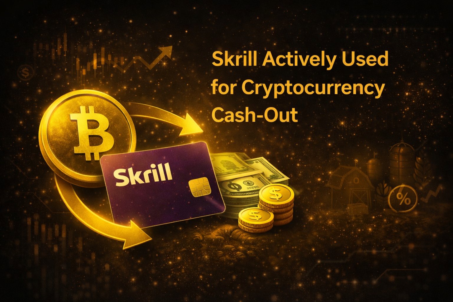 Skrill активно используется для cash-out криптовалют